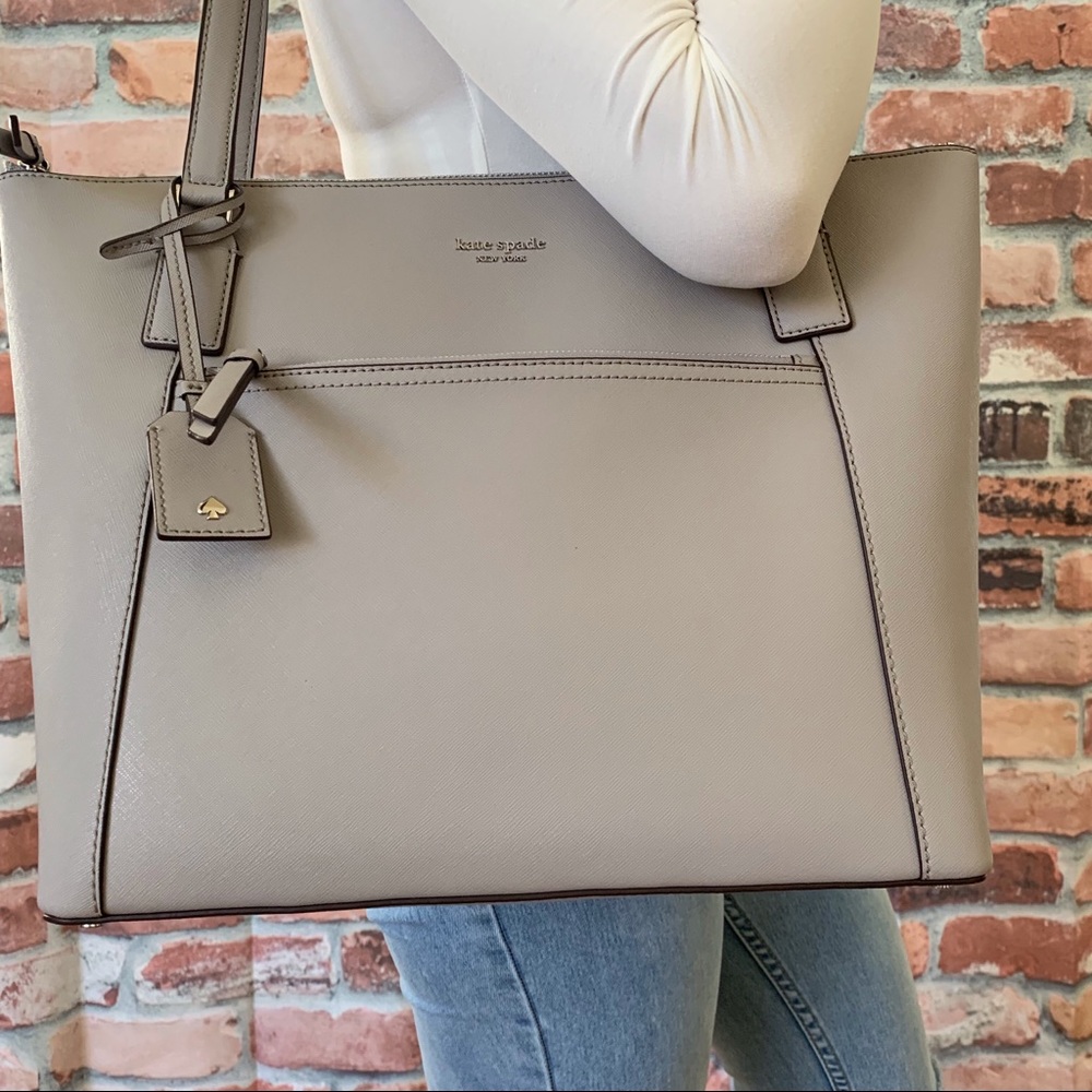 Kate spade LARGE Cameron pocket tote soft taupe - Picture 6 of 8